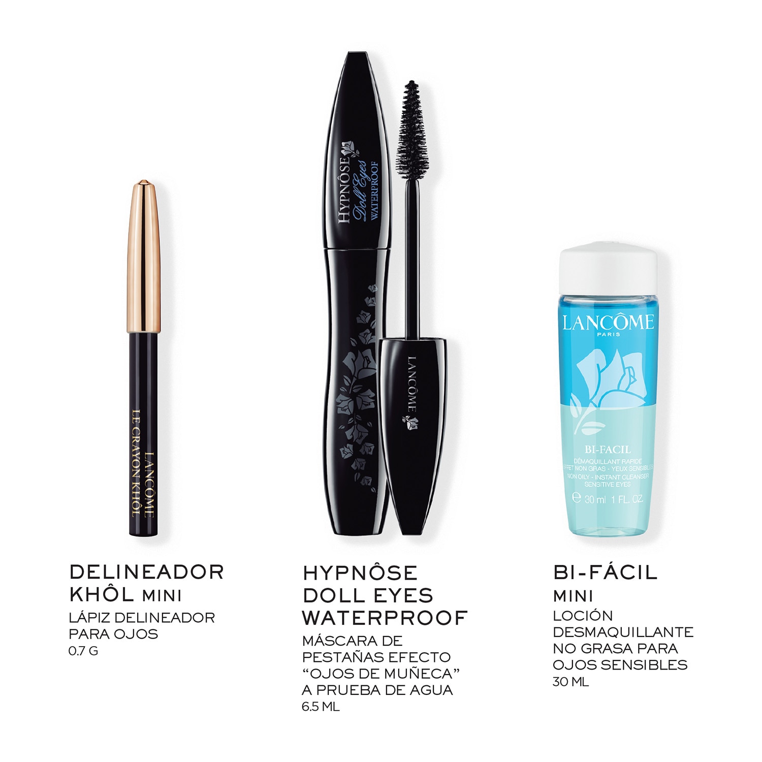 MASCARA DE PESTAÑAS HYPNÔSE DOLL EYES WATERPROOF SET DE REGALO (SET DE MAQUILLAJE)